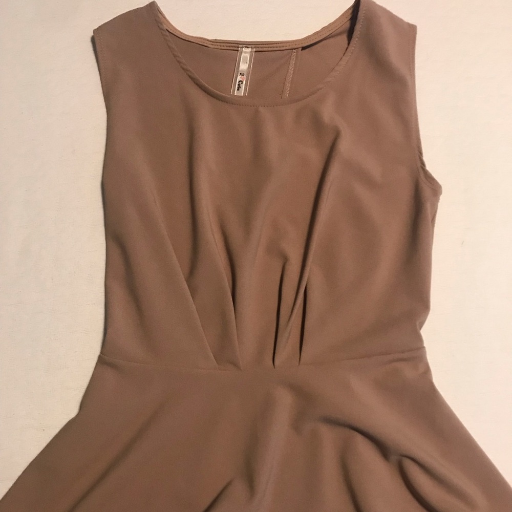 Peplum Top with Open Back